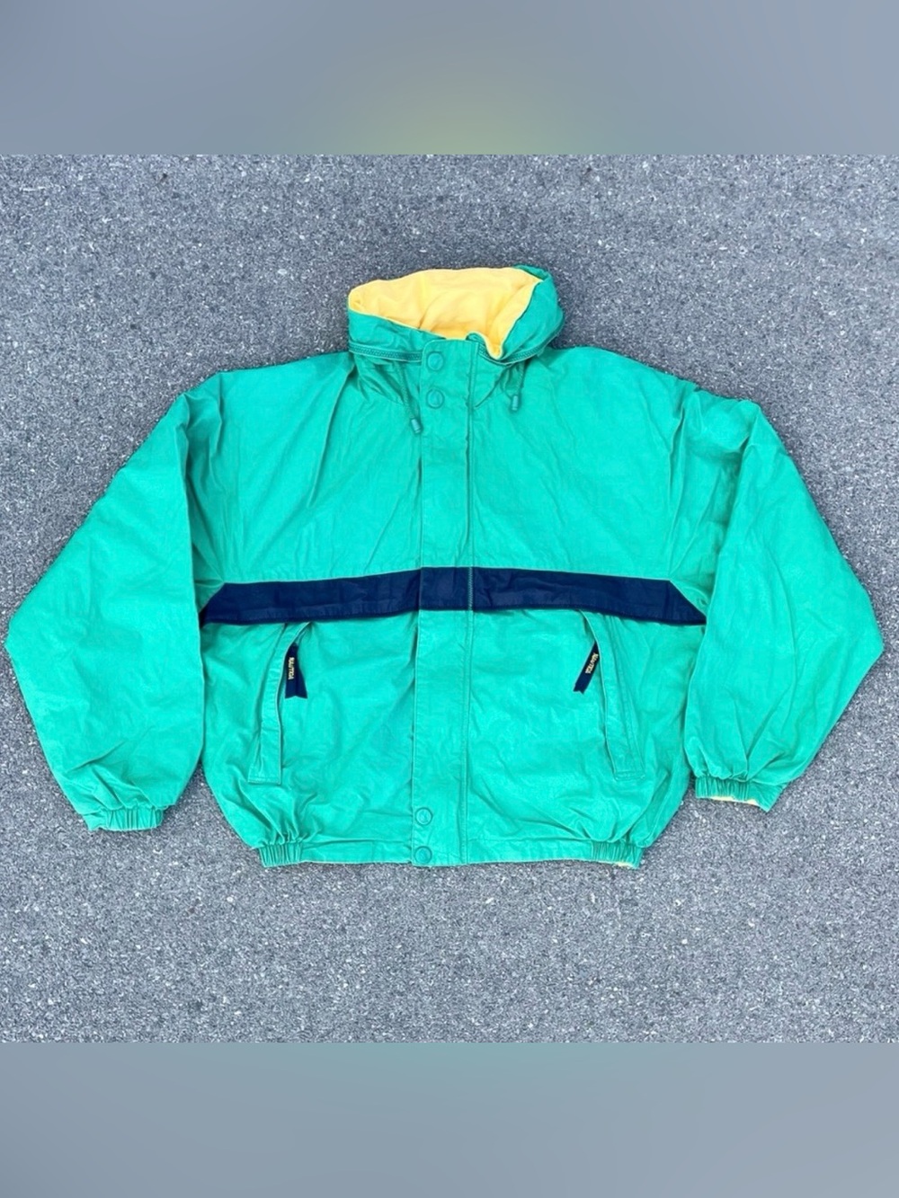 Sailboat Nautica Vtg 1990s Reversible Bomber Jacket Men’s Size (L)